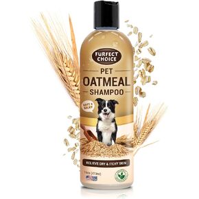 Colloidal Oatmeal Pet Shampoo - Moisturizes - Relieves and Soothes Dry Itchy Irritated Skin - Promotes Healthy Fur and Coat - Long Lasting Coconut Fragrance - 16oz, Blue (FCOT) in Saudi Arabia