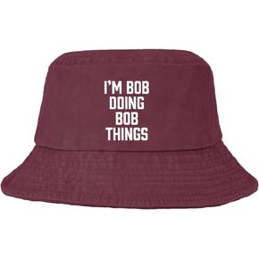 Bucket Hat I'm bob Doing bob Things Bucket Hat for Womens Denim Bucket Hat Trendy Bucket Hat