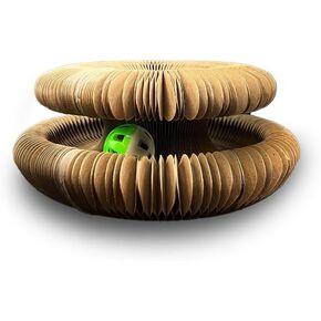 Cat Ball Toy, Foldable Cat Ball TrackWith Cat Balls with Bells, Cat Scratching Board Interactive Cat Toy for Indoor Cats, Mental Physical Training Cat Toy for Kittens, in Saudi Arabia