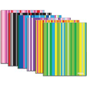BAZIC 2 Pockets Poly Folder, Stripes Portfolio, Letter Size Plastic Folders Holder for Office Documents Paper Organizer, 6-Pack