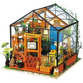 Robotime® Cathy's Flower House DIY Miniature Dollhouse Kit