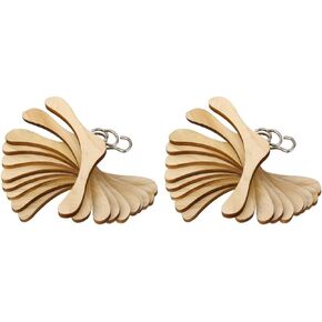 TOYANDONA 30 Pcs Doll Accessories Doll Closets Hangers Bjd Doll Hanger Kids Earrings Doll Clothing Rack Miniature Hangers Doll Outfit Hangers Wardrobe Hangers Wooden Child Baby Decorations