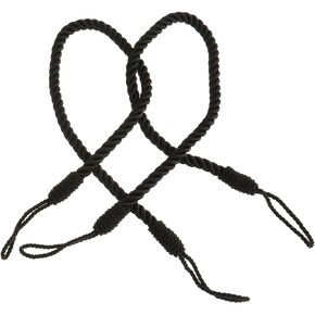 1 Pair Curtain Tieback Tie Silky Rope 27 Inch Long Decorative Curtains Hold Backs Hand Twisted Item Home Decor Black