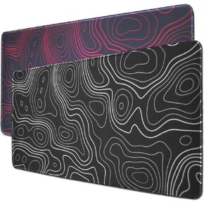 2 Packs Large Mouse Pad for Desk, Big Gaming Mouse Pad, 31.5x11.8in, Large Desk Mat, Non-Slip Gaming Mousepad, XL Desk Pad, Laptop Desk Pad,Water Proof Desk Writing Pad(W&R)