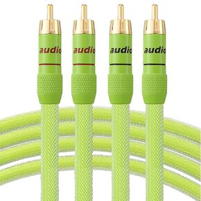 Viborg Audiocrast A51 Hi-End 6N OFC Copper RCA Interconnect Cable with 2 RCA to RCA Audio Cable HiFi (2M)