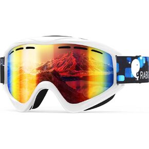 RABIGALA Ski Goggles Snow/Snowboard Goggles for Men Women Adult Youth Snowmobile Skiing Skating - 100% UV Protection Anti-fog