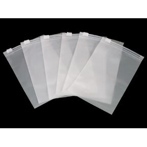 50pcs 5.3''x7.7'' Frosted Poly Plastic Bags Zip Slider Packaging Bags with Vent Hole for Packaging Products, Jewelry Bracelet Charms Necklace & DIY Crafts, Underwears Clothes #123