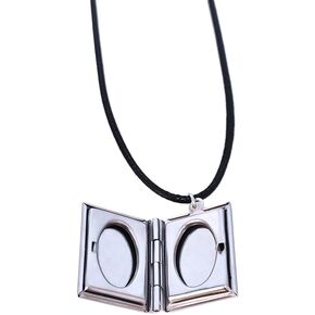Anime Aoi Todo Necklace Metal Silver Square Shape Pendant Charm Cosplay Props Halloween Accessory Collection