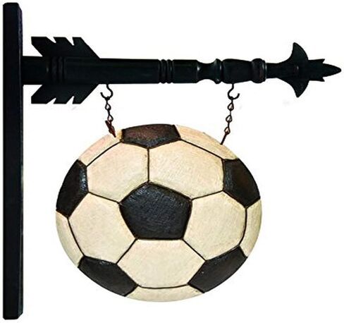 K&K Interiors 14572A استبدال سهم كرة القدم مقاس 9.75 بوصة، أبيض/أسود in Kuwait