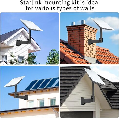 حامل ستارلينك، طقم تركيب ستارلينك على شكل حرف L لطقم الإنترنت ستارلينك، حامل حائط طويل ستارلينك in Kuwait