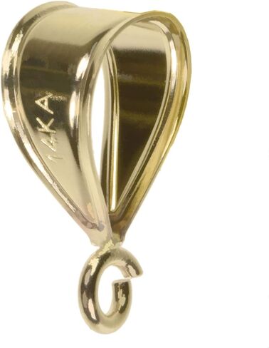 14K Gold Very Large Bail with Ring 9mm x 15mm in Saudi Arabia
