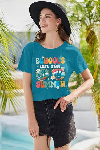 School's Out for Summer Shirt Women: We Out Teacher Year T-Shirt - Last Day of School Short Sleeve Tee Top in Kuwait