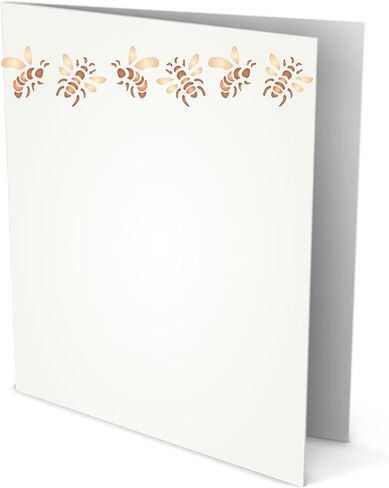 استنسل النحل، 6.5 × 1.25 بوصة - استنسل حدود لقالب الرسم in Kuwait