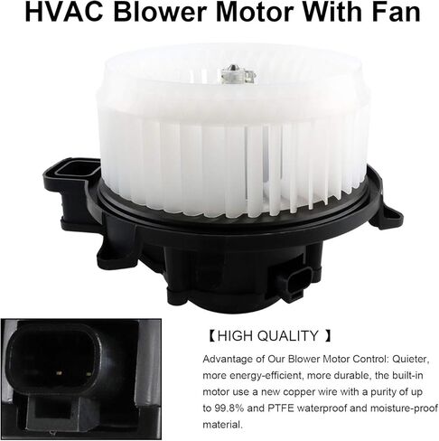 مجموعة محرك منفاخ HVAC 700270 75874 PM9381 15-81732 محرك منفاخ السخان مع قفص مروحة مناسب لـ 2010-2012 Ford Fusion، 2010-2012 Lincoln MKZ، 2010-2011 Mercury Milan in Kuwait