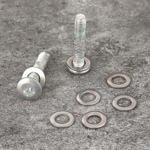 200 Pcs 1/4" Stainless Flat Washers M6 304 Stainless Steel Washer Outer Diameter 7/16" Washers for Screws Bolts Flat Washers Assortment Set for DIY Furniture Outdoor Project in Saudi Arabia