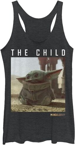 STAR WARS Girls' The Mandalorian Green Child Tri-Blend Racerback Layering Tank in Saudi Arabia