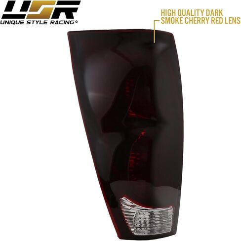 USR 02-06 مصابيح خلفية أفالانش - مجموعة مصابيح الإضاءة الخلفية بعدسة دخانية حمراء داكنة (يسار + يمين) متوافقة مع شاحنة بيك أب شيفروليه أفالانش 2002-2006 (عدسة حمراء كرزية داكنة، التوصيل والتشغيل) in Saudi Arabia