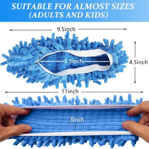 مجموعة منفضة غبار منزلية مكونة من 4 قطع، مع 2 منفضة غبار شانيل من الألياف الدقيقة القابلة للتمدد وزوجين من غبار غطاء حذاء شانيل، أداة تنظيف للتنظيف المنزلي in Kuwait