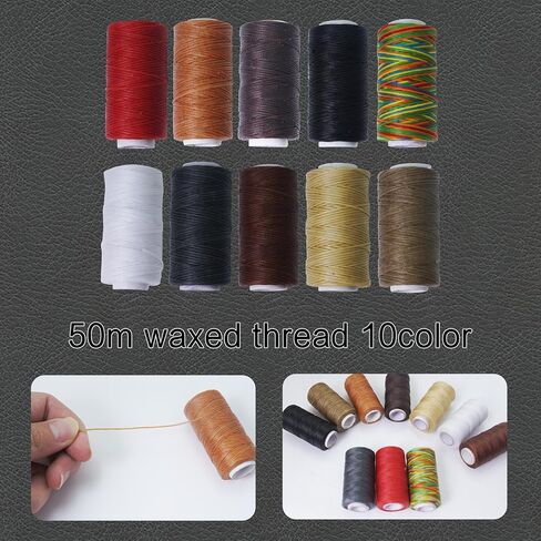 AMOGTO Leather Working Tools Leather Craft Tools Kit with Storage Bag, Leather Carving Tools Leather Craft Making for Punching Cutting Stamping Carving Sewing, Leather Tools Kit for DIY Leathercraft in Kuwait