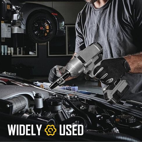 BOEN 1/2" Drive Deep Impact Socket,1 Inch Premium Socket,SAE,6 Point,Cr-V Steel with Laser Marking - Strong and Durable in Kuwait