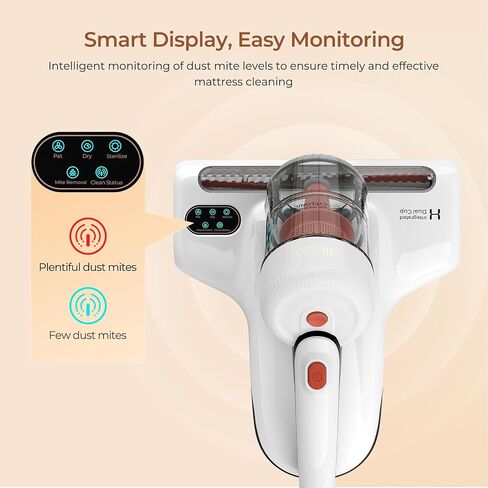 JIGOO Mattress Vacuum Cleaner : UV Bed Vacuum Cleaner 500W 13Kpa Strong Suction, High Heating Tech, Deep Cleaning Bed Vacuum for Sofa/Bed/Fabric Surface(Corded,120V) in Saudi Arabia