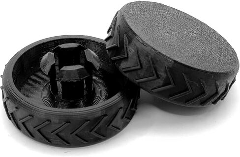 عجلة بديلة مطورة باللون الأسود مكونة من قطعتين لمكنسة Ryobi اللاسلكية (PCL720K / PBLSV716K)، ملحقات عجلات بديلة in Kuwait