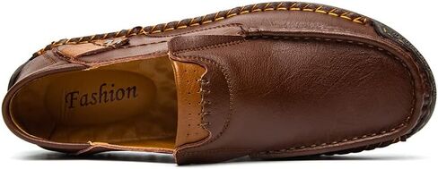 Men's Casual Leather Loafers Slip-On Dress Shoes Driving Moccasin Walking Shoes in Saudi Arabia