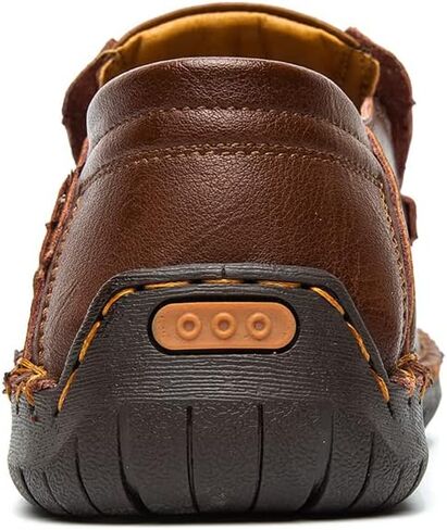 Men's Casual Leather Loafers Slip-On Dress Shoes Driving Moccasin Walking Shoes in Saudi Arabia
