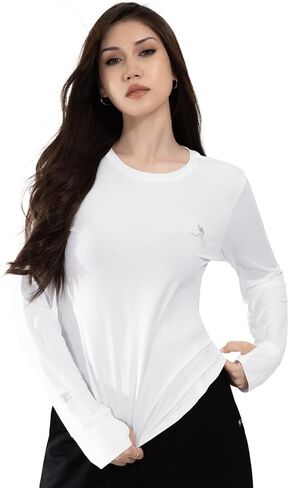 CAMEL CROWN Women’s UPF 50+ UV Shirts Long Sleeve Workout Tops for Women Athletic Gym Exercise High-Low Hem Quick Dry in Saudi Arabia