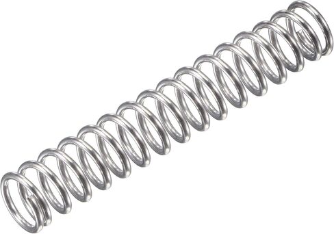 uxcell Compression Spring,304 Stainless Steel,8mm OD,1mm Wire Size, 26mm Compressed Length,40mm Free Length,31.4N Load Capacity for Home Projects, Silver Tone, 5pcs in Saudi Arabia