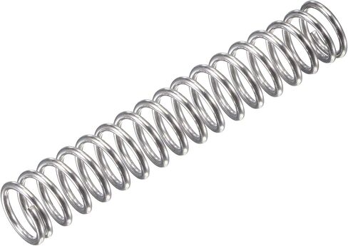 uxcell Compression Spring,304 Stainless Steel,8mm OD,1mm Wire Size, 26mm Compressed Length,40mm Free Length,31.4N Load Capacity for Home Projects, Silver Tone, 5pcs in Saudi Arabia