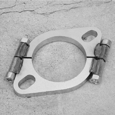 Automotive Flange Accessory, 2.5in Solid Steel Flat Oval Split Repair Flange Replacement Accessory, Flange and Gasket for Flange Connection Kit in Saudi Arabia
