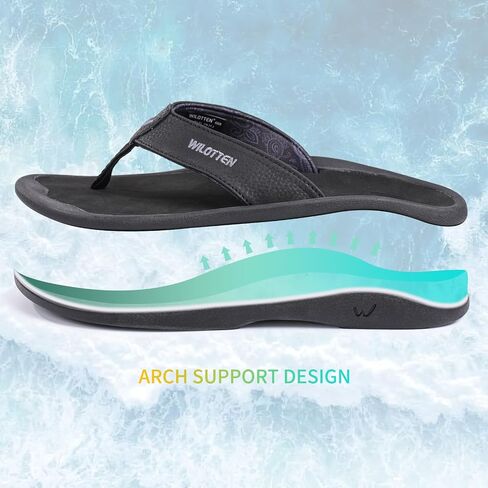 CIOR WILOTTEN Men's Beach Sandals Quick Dry Flip Flops Water Resistant Soft Comfort Slides Arch Support Sandals in Saudi Arabia