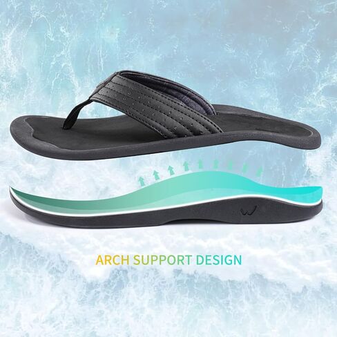CIOR WILOTTEN Men's Beach Sandals Quick Dry Flip Flops Water Resistant Soft Comfort Slides Arch Support Sandals in Saudi Arabia