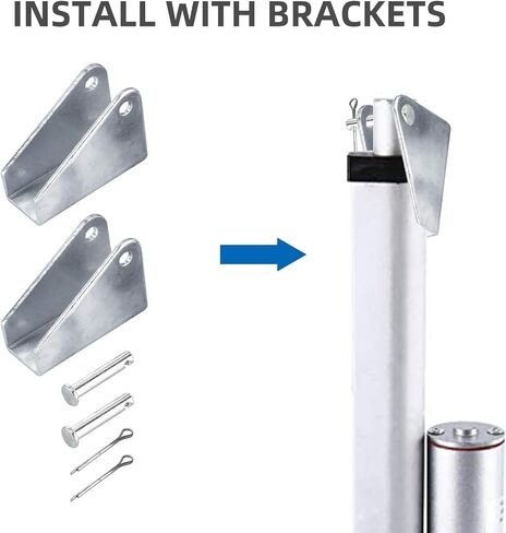 المحرك الخطي للسكتة الدماغية DC 12V 2 بوصة مع دعامة تثبيت 900N(225lbs) أقصى رفع 10 مم/ثانية لكرسي طاولة التلفاز رفع سرير التدليك المحرك الخطي للأريكة الكهربائية in Kuwait