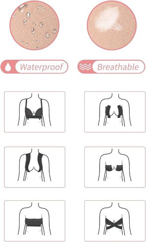Boob Tape Boobtape لرفع الثدي | شريط الجسم للضغط والشكل | تعمل بشكل رائع مع حمالة الصدر اللاصقة بدون ظهر أو حمالة الصدر بدون حمالات | شريط بوب. شريط رفع الثدي، شريط رفع الثدي باللون البيج in Saudi Arabia