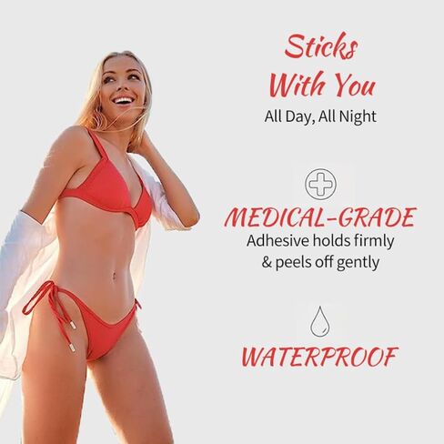 Boob Tape Boobtape لرفع الثدي | شريط الجسم للضغط والشكل | تعمل بشكل رائع مع حمالة الصدر اللاصقة بدون ظهر أو حمالة الصدر بدون حمالات | شريط بوب. شريط رفع الثدي، شريط رفع الثدي باللون البيج in Saudi Arabia