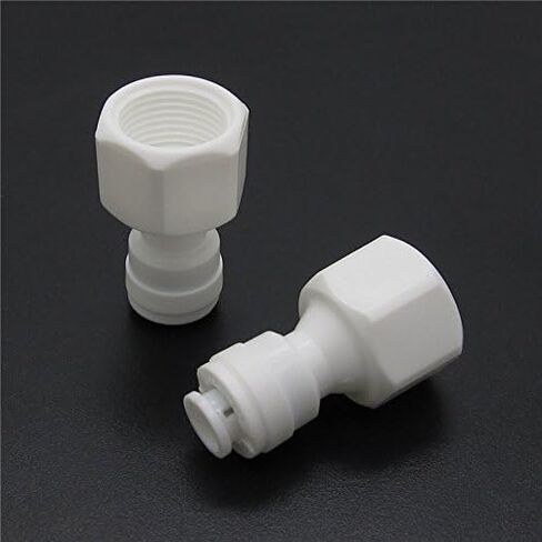 Jiuwu 3/8 female to 1/4 od quick connect 5pcs 1/4 to 3/8 water line adapter 1/4 to 3/8 water line adapter for RO System Water Filter in Saudi Arabia