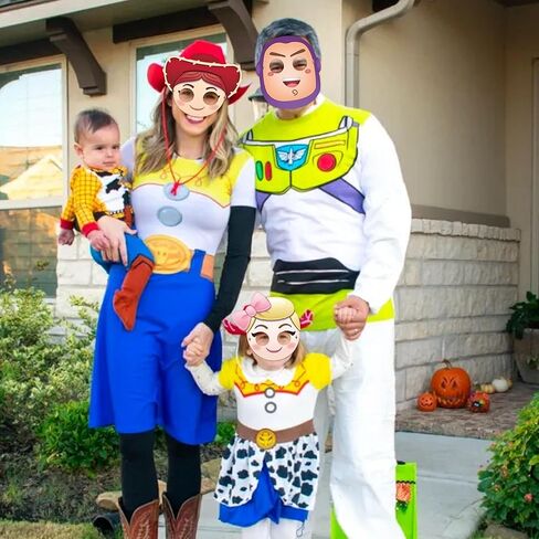 16 Pcs Toy Inspired Story Birthday Decorations, 8 Styles Toy Game Paper Masks Party Supplies, Toy Theme Birthday Party Supplies for Boys Girls Party Decoration in Kuwait