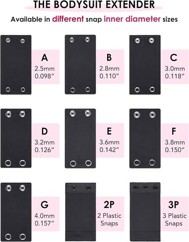 موسع بدلات الجسم النسائية، يضيف طولًا إلى مشبك بدلة الجسم، موسعات كبس طويلة للبالغين قابلة للتعديل بمقاس قابل للتعديل in Kuwait