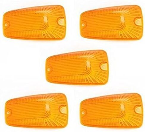 5 X Cab Marker Light Smoke Cover, Cab Roof Running Lights, Accessories Light Lens Compatible with 1988-2002 Chevy/GMC C1500 C2500 C3500 K1500 K2500 K3500 Pickup Trucks (Only Cover) in Saudi Arabia