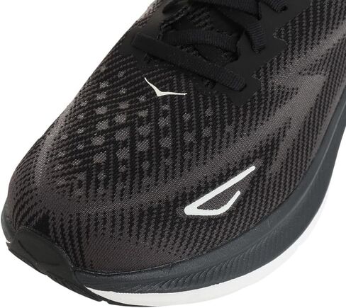 Hoka Men's Clifton 9 Sneaker, Black/White, 9 Wide in Saudi Arabia