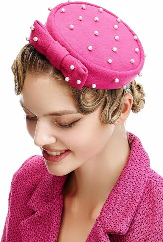 قبعة Coucoland Fascinator لحفلات الكوكتيل والشاي وعصابة رأس عتيقة من ديربي لحفلات الزفاف in Kuwait