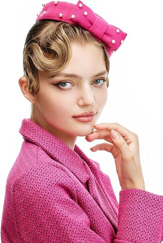 قبعة Coucoland Fascinator لحفلات الكوكتيل والشاي وعصابة رأس عتيقة من ديربي لحفلات الزفاف in Kuwait