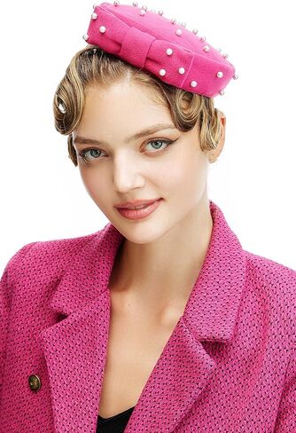 قبعة Coucoland Fascinator لحفلات الكوكتيل والشاي وعصابة رأس عتيقة من ديربي لحفلات الزفاف in Kuwait