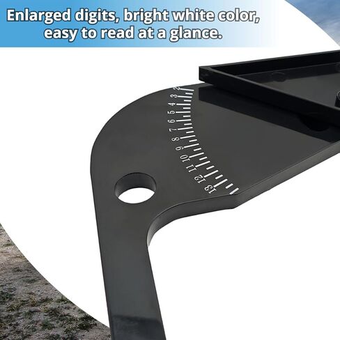 فرجار إطارات السيارة، فرجار موازن إطارات السيارة، فرجار عرض حافة موازن الإطارات، أداة قياس عرض الحافة المحمولة، فرجار عجلة السيارة الدقيق (أسود) in Kuwait