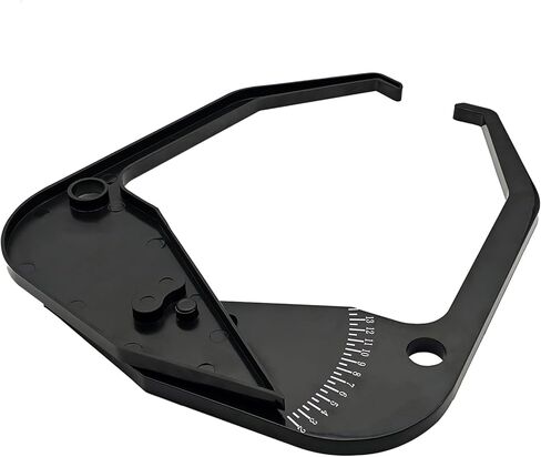 فرجار إطارات السيارة، فرجار موازن إطارات السيارة، فرجار عرض حافة موازن الإطارات، أداة قياس عرض الحافة المحمولة، فرجار عجلة السيارة الدقيق (أسود) in Kuwait