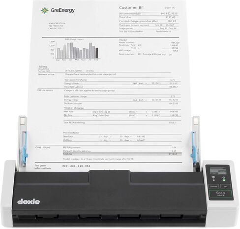 Doxie Q2, Wireless Rechargeable Document Scanner with Automatic Document Feeder (ADF) (Renewed) 2nd generation; 4000 scan memory in Saudi Arabia
