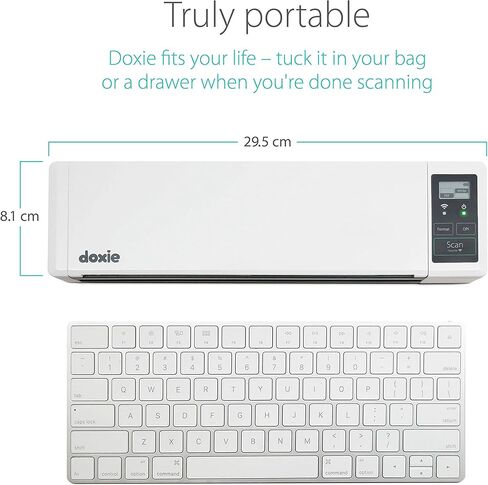 Doxie Q2, Wireless Rechargeable Document Scanner with Automatic Document Feeder (ADF) (Renewed) 2nd generation; 4000 scan memory in Saudi Arabia