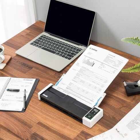 Doxie Q2, Wireless Rechargeable Document Scanner with Automatic Document Feeder (ADF) (Renewed) 2nd generation; 4000 scan memory in Saudi Arabia
